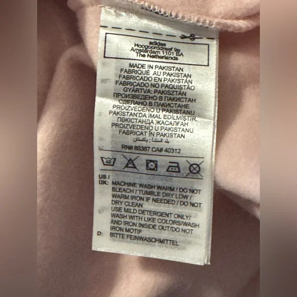 NWT Adidas Sportswear All Season Fleece Loose Hoodie Women Hoodies Sandy-Pink - Picture 7 of 7